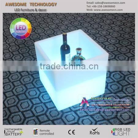 square color changing led planter pot/plant pot