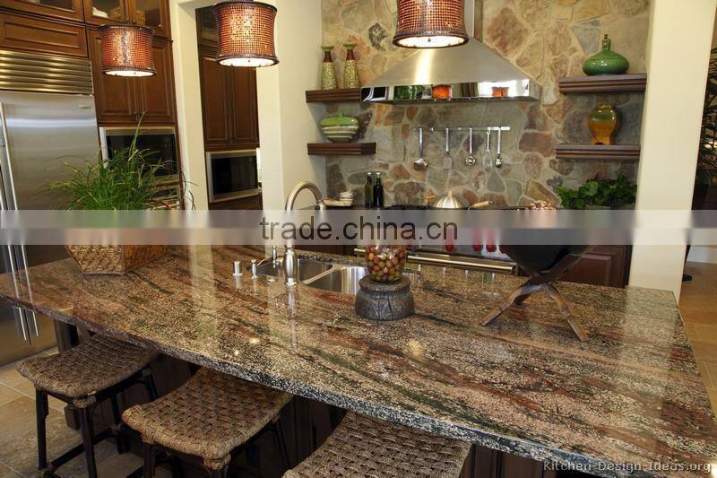 The popular Kitchen granite Countertop China Juparana granite countertop