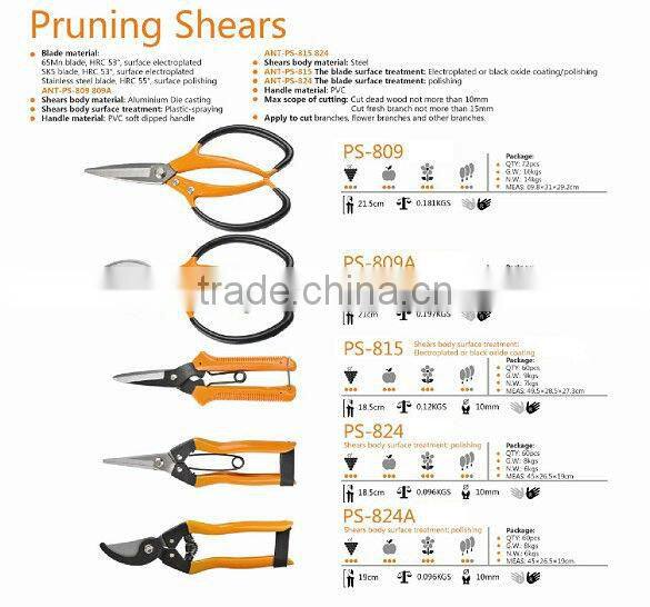 (PS-815)7" Gaden use long handle tree pruners