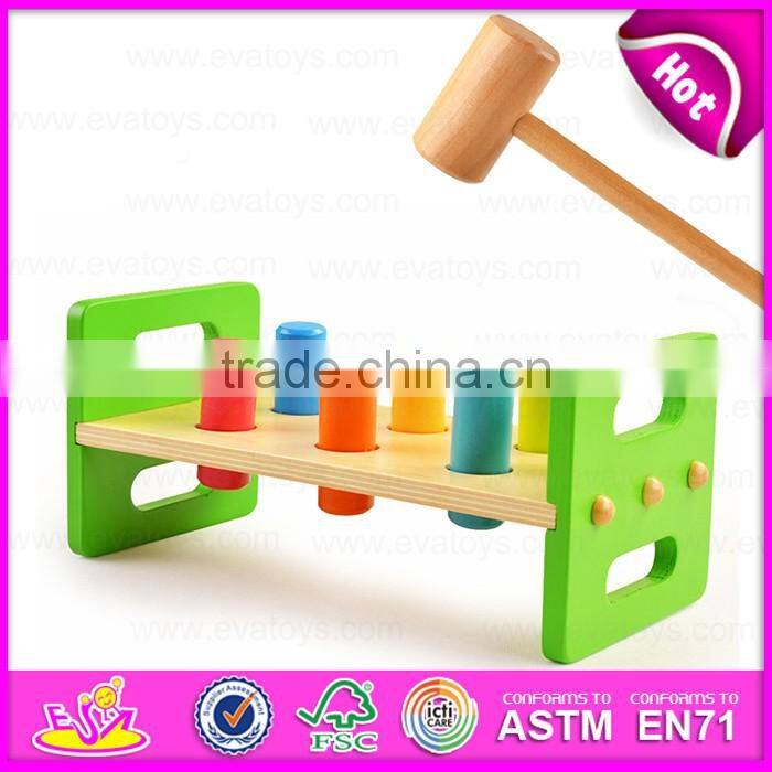 2016 new design baby wooden toy hammer W11G021