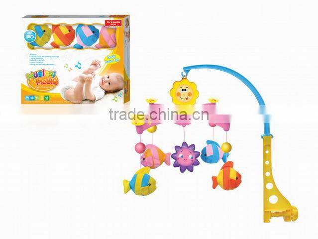 Colourful Attractive Musical Mobile Handing Plush Toy Baby Crib Bell