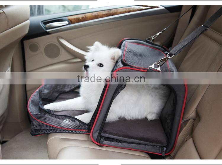 Large capacity dog pet car seat carrier bag