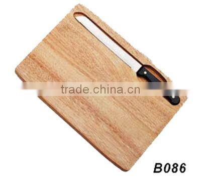 wooden cutting board with 1pcs knife