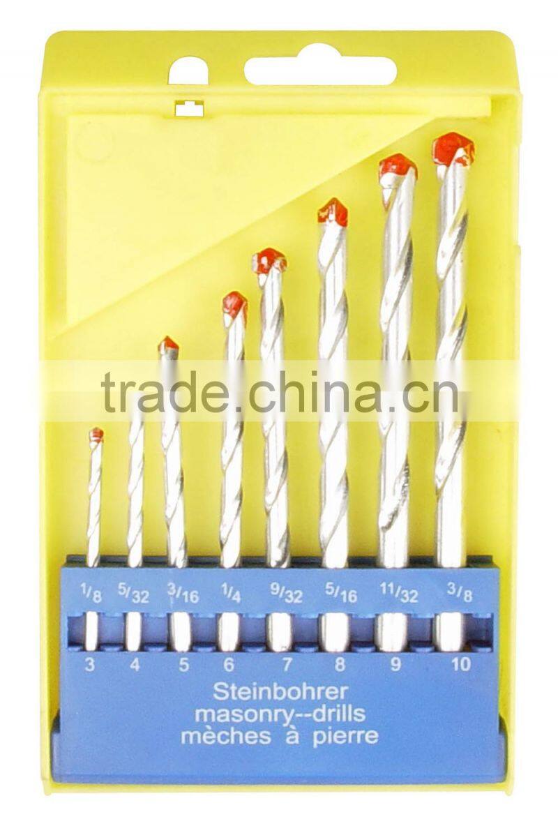 8pcs Masonry Drill Set