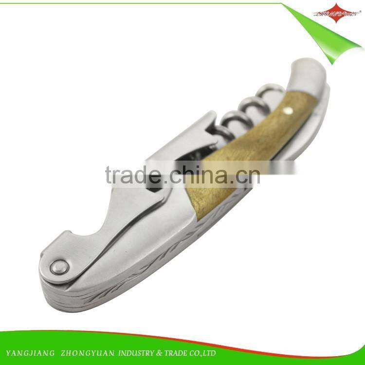 ZY-K1066 custom good quality wine bottle opener Waiter's Corkscrew by factory