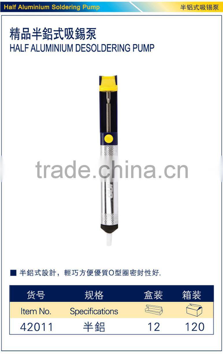 half aluminium desoldering pump,electric desoldering pump,auto suck electric pumps
