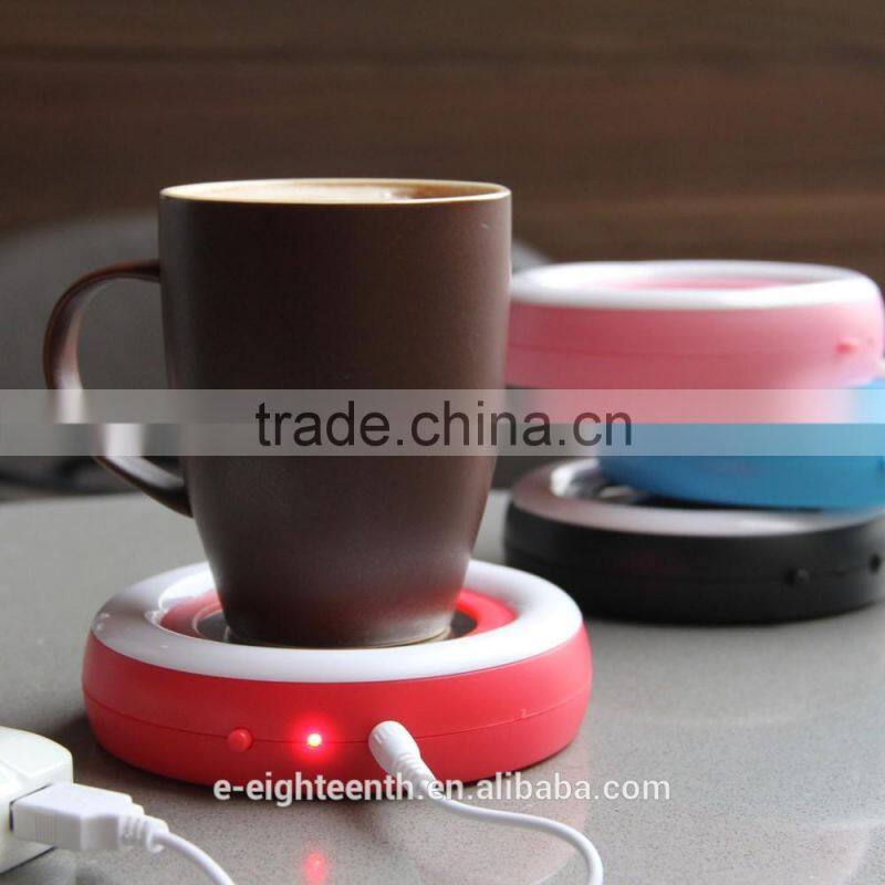 Rainbow USB Powered Cup Warmer Cup Heater Pad Coffee Tea Mug Warmer Heater