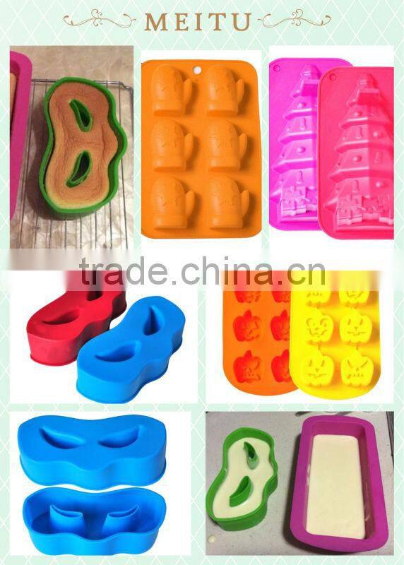Silicone happy birthday bakery molds