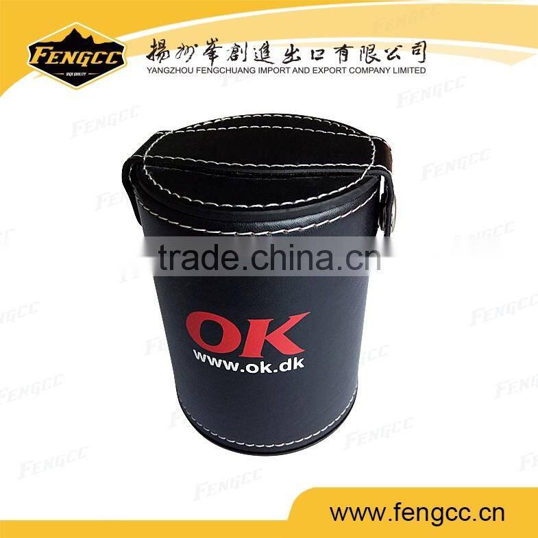 Hot sale Professional Black PU Dice Boxs