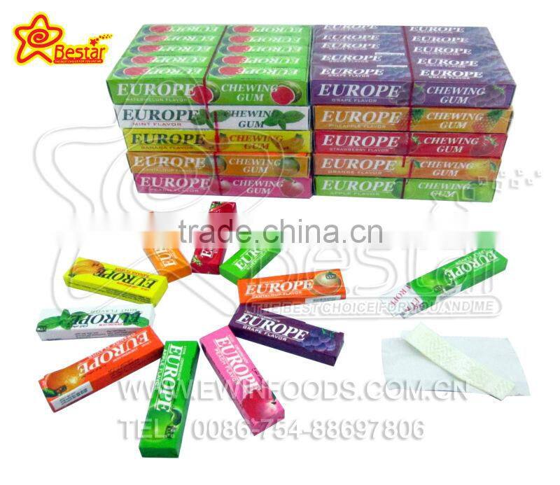 Hot Sale!!! Europe Cup 5 Sticks Chewing Gum Candy