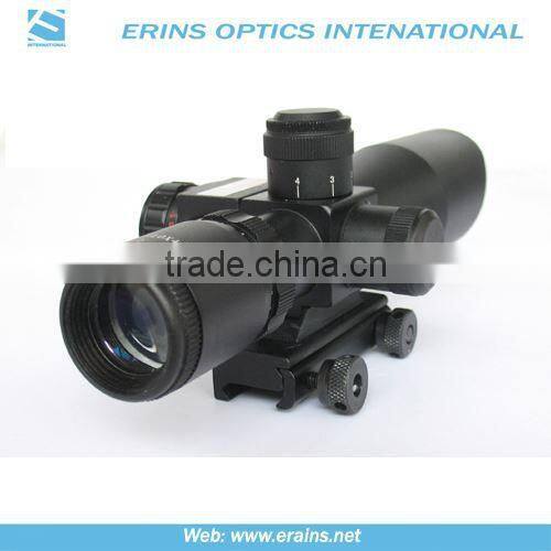High quality of PRO hunting compact 2.5-10x40 riflescope Red laser sight for pistol and spotting scope of Laser Aim Rifle Scope
