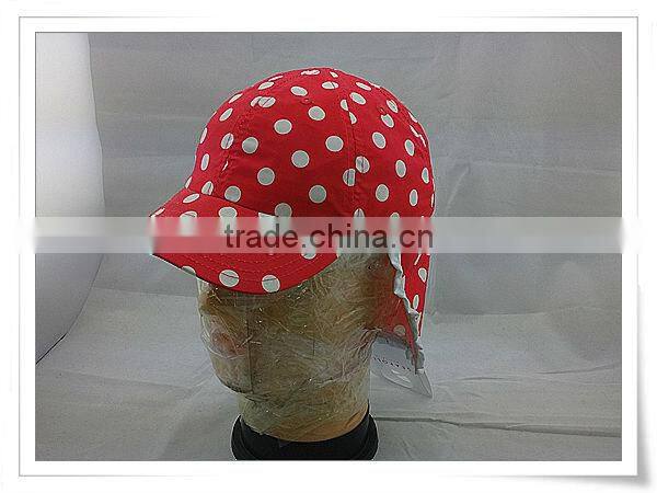 100% Organic Cotton Newest Multifunctional UV and Neck Protection kid Hat/children cap