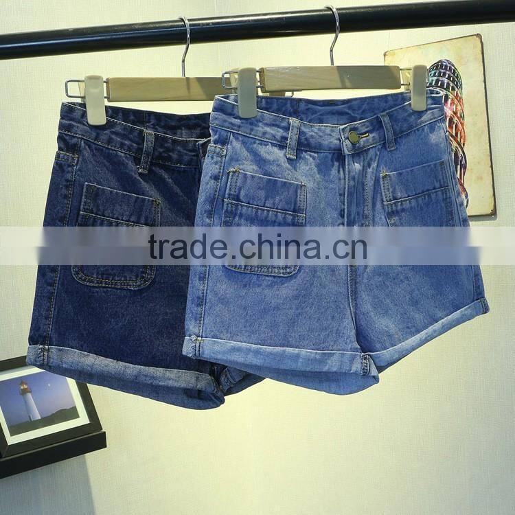 Summer new design wholesale short jeans womens fashion ladies short jeans pants