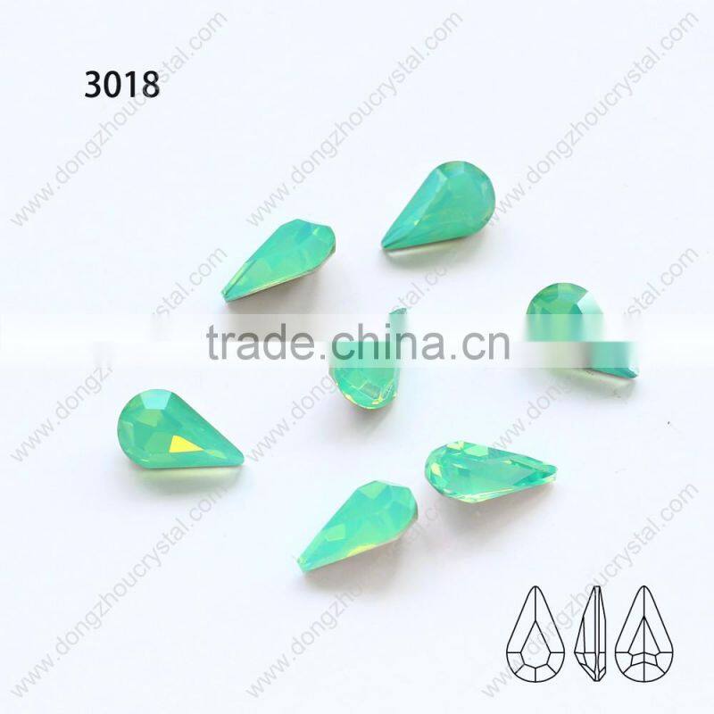Wholesale lead free jewelry garment crystal teardrop rhinestone beads