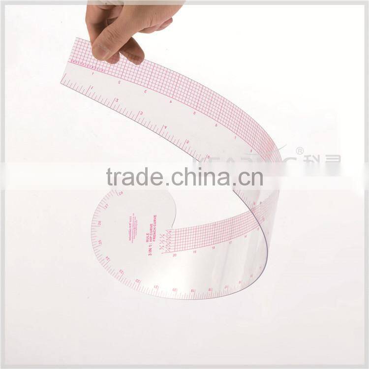 Kearing flexible plastic french curve for clothing making # 6503