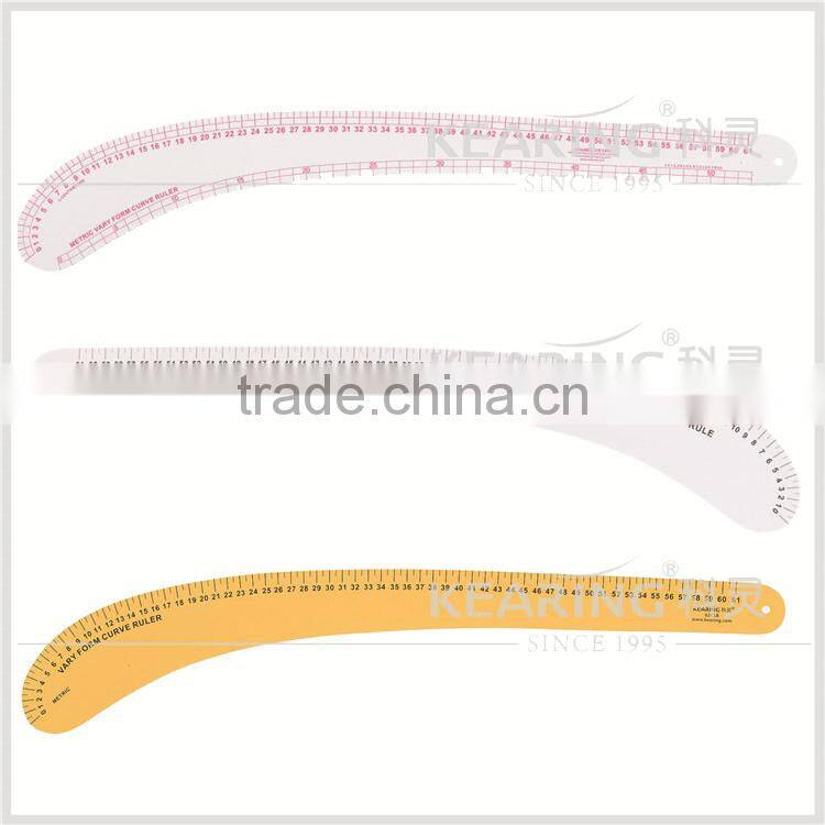 Kearing durable plastic 61 cm metric garment curve ruler / fashion design french curve template # 6261