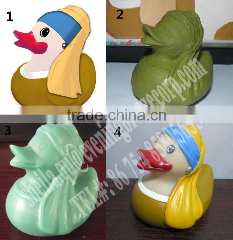 8cm promotional purple plastic duck , floating purple vinyl duck, purple duck bath toy
