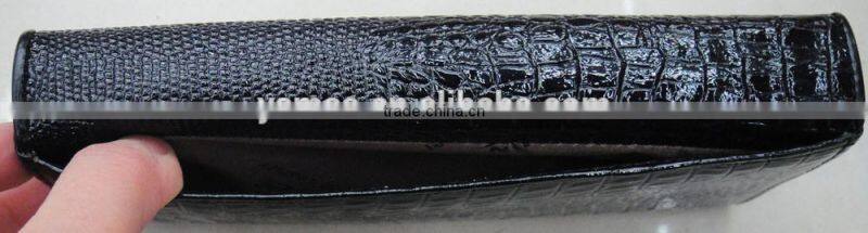 Hot popular Lady stylish genuine leather croco wallet