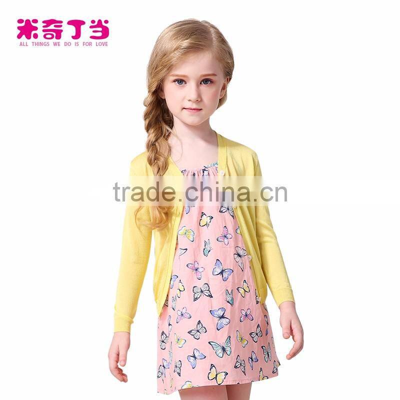 New style hot sale simple cardigan thin knitting multi-color girl cardigan sweater
