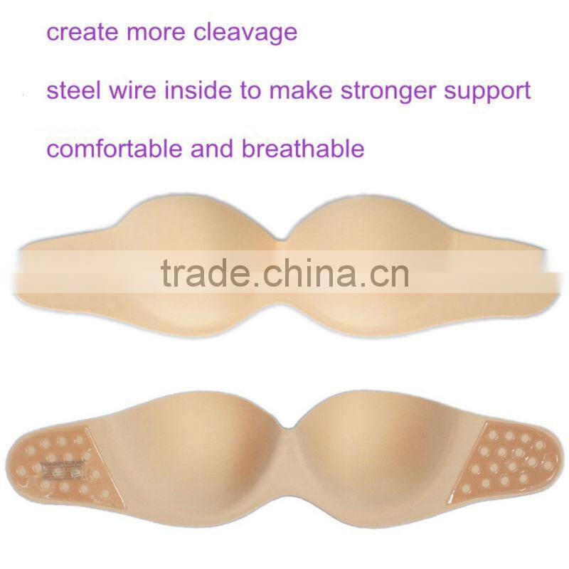 One piece seamless adhesive size A/B/C/D/ plus size bra