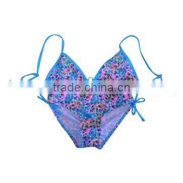 Pink sexy baby girl swimwear bikini suits