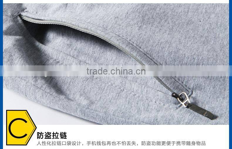 Men casual pants breathable sport pants custom 100%cotton gym pants wholesale cheap