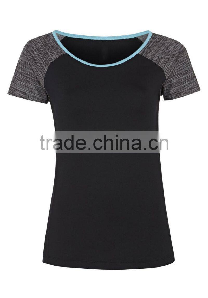 Custom Sports Gym Wholesale fashion t shirt for women yoga running t shirt