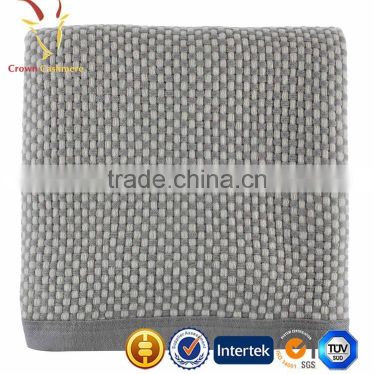 Baby Warm Cable Cashmere Throw Knitted Cashmere Blanket