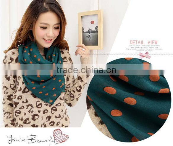 Lady Dots Spot Chiffon Soft Shawl Scarf Neck Wrap Head Scarf Styles 19143