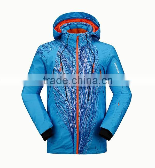 functional technical trendy style waterproof breathable windbreaker mens ski jacket