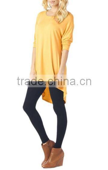 women's clothing imported from china tunic blouse with 3/4 sleeves