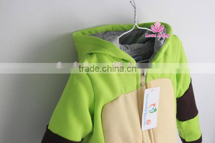 In stock boys Mutant Ninja Turtles new arrival high quality children coat with hoodies LBF2015121502