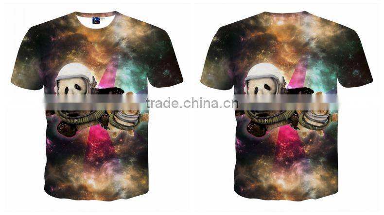 Ebay hot sale 3D Animal printed T Shirts for men Flash-cat Printed 3D T-Shirts short sleeve