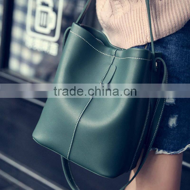 2017 Fashion Women Shoulder Bag Leather Handbags High Quality Large Ladies Bucket Shoulder Bags