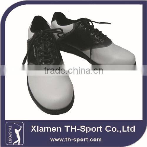 White PU Fashionable Golf Men Shoes