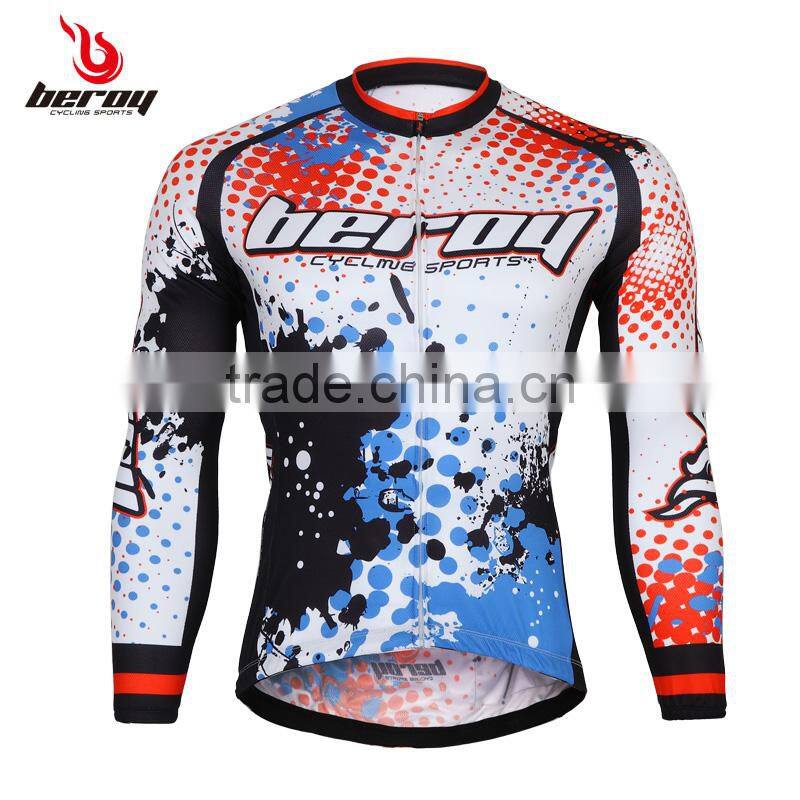 BEROY men's long sleeves bicycle garment, winter mountain bike clothes