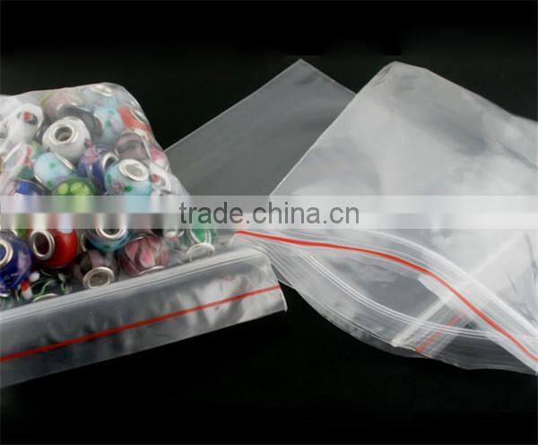 Plastic Zip Lock Bags Rectangle Transparent 8cm x6cm