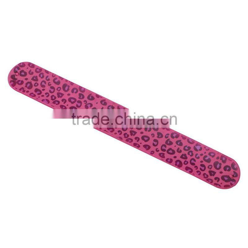 Zipper artwork silicone slap bracelet hand snap band promotional energy bracelet