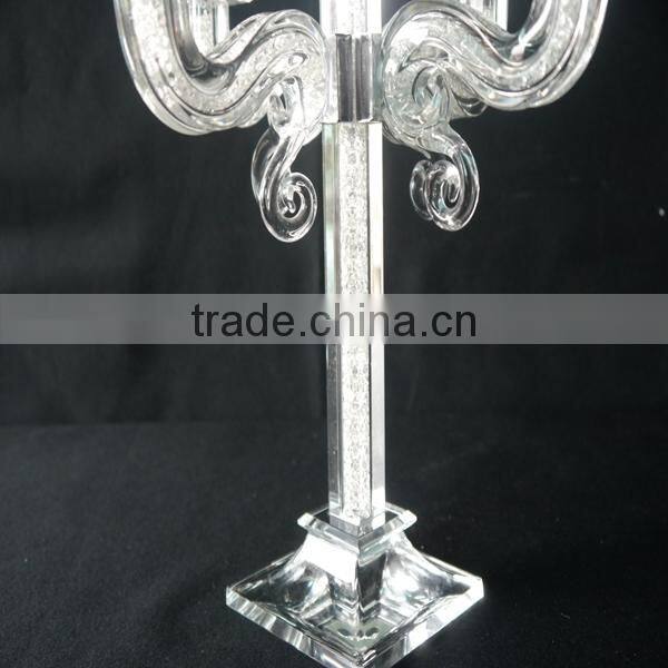Handmade Modern 5 Head Crystal Candle Holders For Christams Holidays Home Decorative