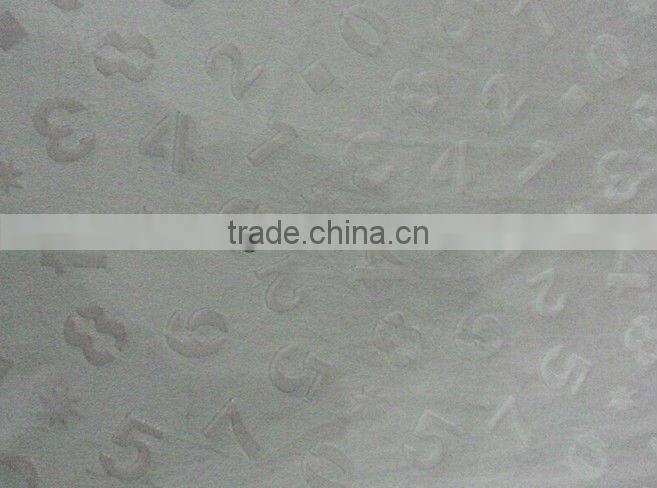 Ebossed 1.5mm pile velboa fabric for baby garment