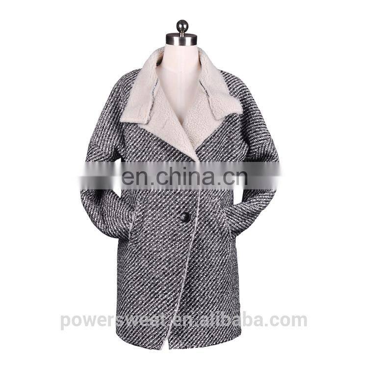 2014 Winter Fashion Lamb Wool Lining Women's Coat