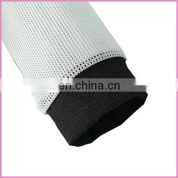 2015 OEM front chiffon patched net sleeve half net new design girl's jacket