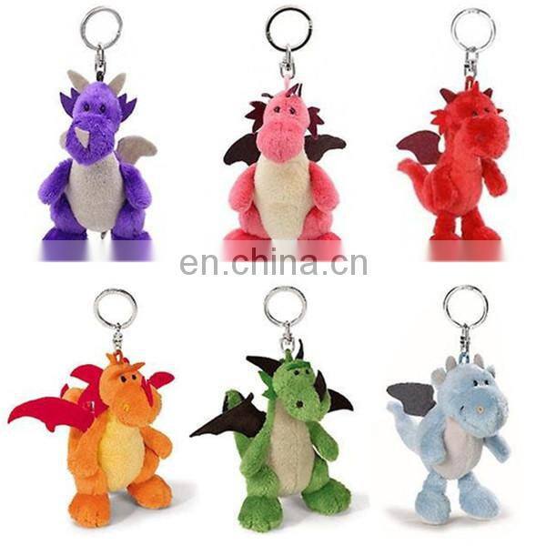 Wholesale Cheap 10CM Plush Mini Dinosaur Toys For Bag Brand LOGO Cute Stuffed Plush Dinosaur Keychain