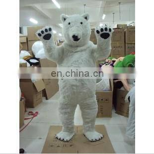 supplying cartoon plush adult white bear costume