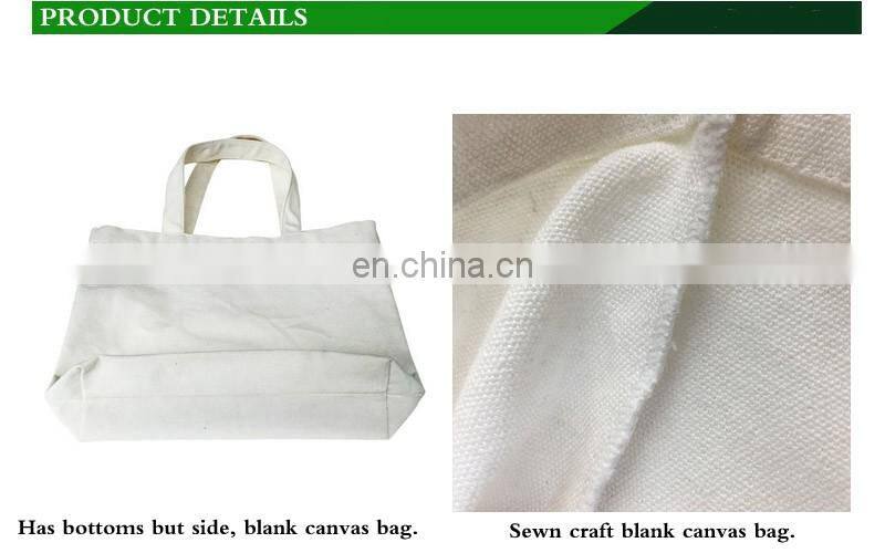 Hot popular white tote bag with customized logo wholesale
