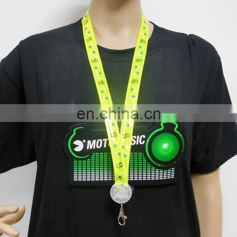 Best seller custom key lanyards colorful necklace key lanyard leather led lanyard