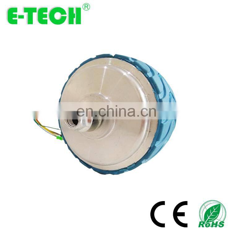 4 inch brushless double shaft gear hub mtor with solid rubber tyre