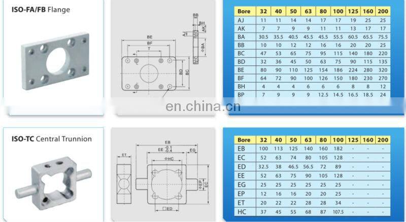 Mini air cylinder/SS standard pneumatic cylinders, stroke adjustable air cylinders, pneumatic components