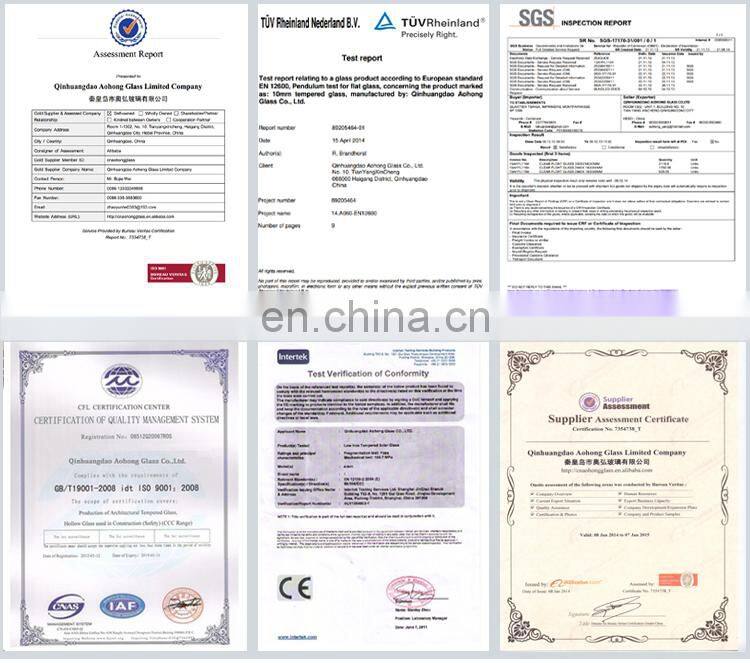 6.38mm Clear 876mm Laminated Glass