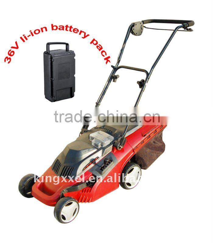 36v lithium battery cordless lawn mower